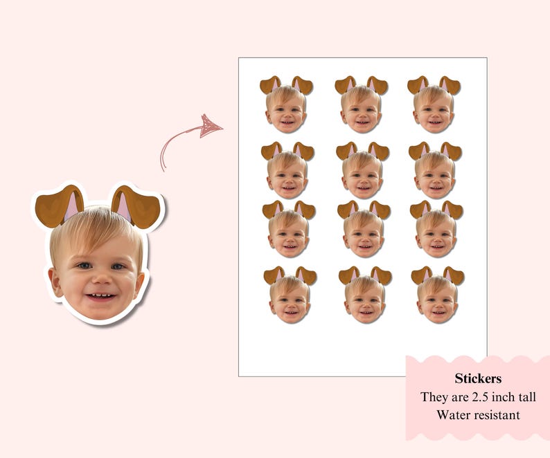 12 stickers on a page