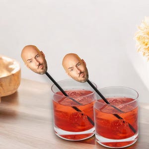 Photo Drink Stirrers, Swizzle Sticks, Face Decorations, 50th, 60th, 30th, 40th Cocktail Stirrers, bachelorette, Bachelor, Bridal Shower