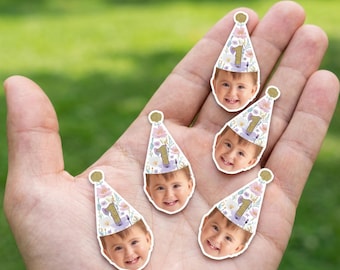Wildflower Face Confetti and Party Decorations: Face Straws, Stickers, Banner, Cupcake Toppers