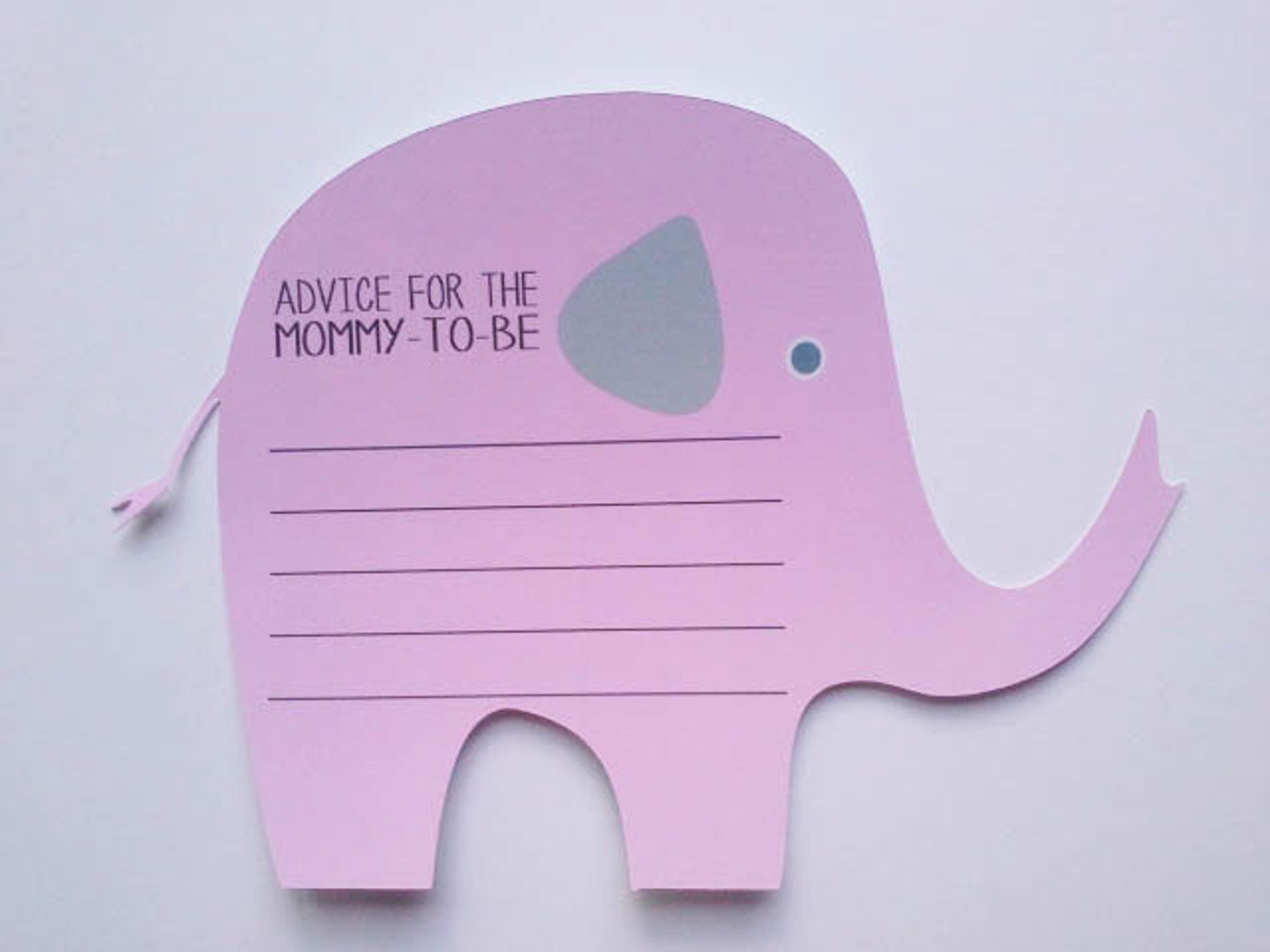 Elephant Advice Cards for Baby Girl Shower 12ct - Etsy