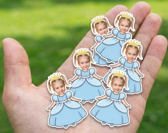 Confeti y decoraciones para fiestas de princesas: pajitas con forma de cara, confeti, pancarta, pegatinas / Disfraces de princesas