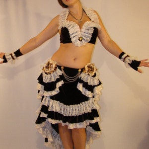 Tribal belly dance costume. Sale!!! Tribal belly dance costume,  Tribal burlesque,  brown vintage style tribal burlesque bellydance costume