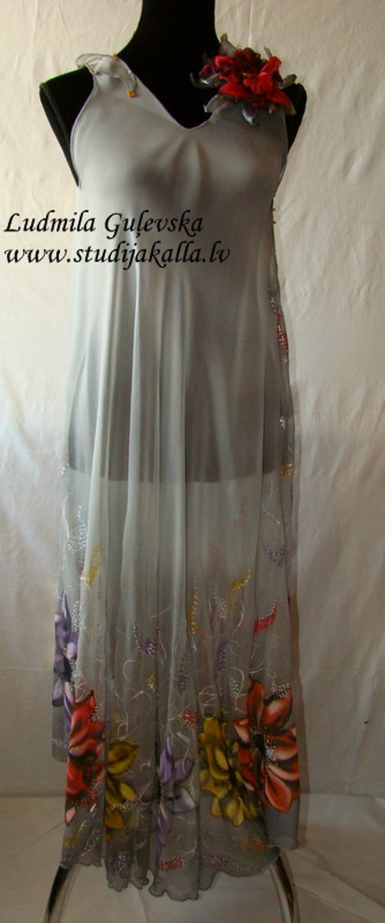 Jasmin Boho Printed Silk Dress