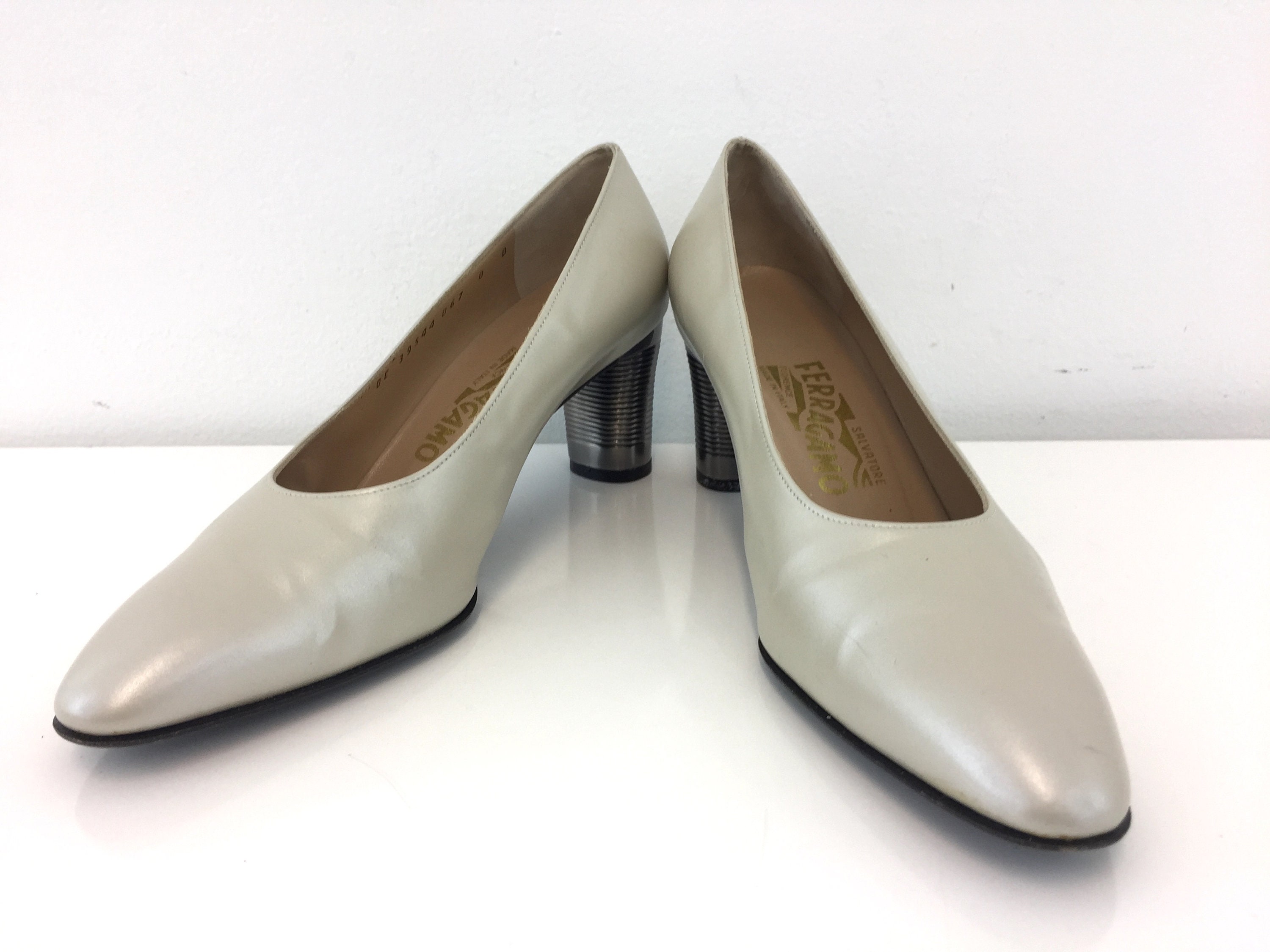 Vintage Salvatore Ferragamo Metallic 