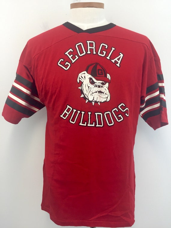 Vintage Bulldogs Shirt : Georgia Bulldogs Jersey Shirt Vintage University Red Large
