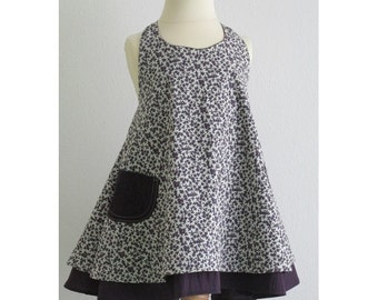 Baby girl dress easy sewing pattern PDF and tutorial 1y-7y, Grace Summer Dress, twirl dress