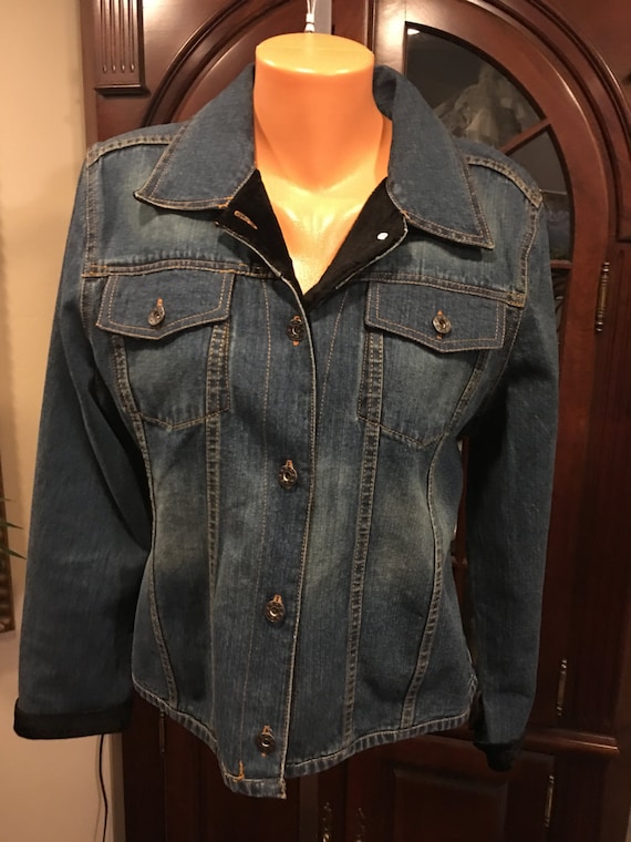 Daniel K blue, jean jacket, size M, 100% cotton