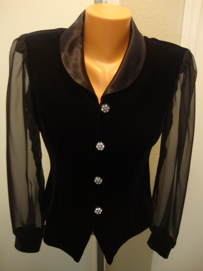 black velvet dress jacket