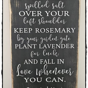 Practical Magic Wood Sign; 12&quot; x 18&quot;;