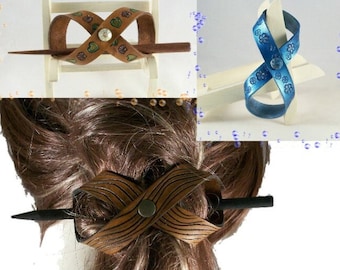 TUTORIAL - Bow Barrettes - Stick Barrette Tutorial for leather - PDF download ONLY
