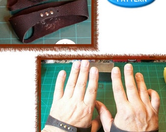 PATTERN - Palm Pusher - leathercraft pattern - PDF download ONLY