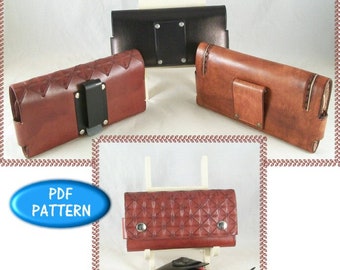 PATTERN - Smart Phone Case 1.5 - pattern for leathercraft - PDF pattern download ONLY