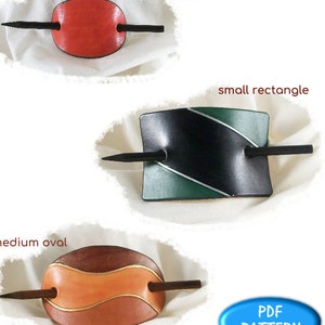 PATTERN - Stick Barrettes - the Classics - instant download ONLY - leather pattern