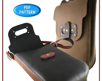 PATTERN - Kingston Crossbody Bag - leather pattern - instant PDF download ONLY
