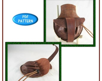 PATTERN - Archer's Belt Bag pattern - PDF leather pattern - download ONLY