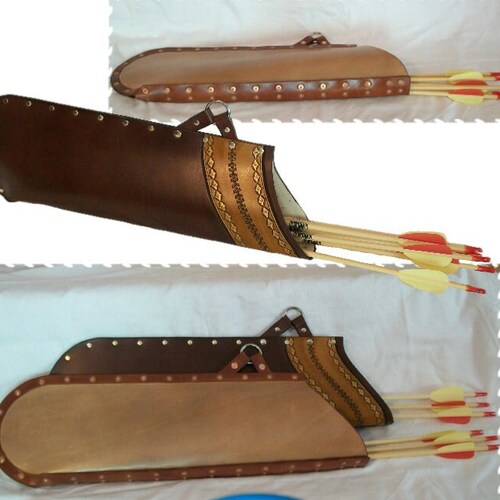 PATTERN Archery Target Quiver Leathercraft Pattern Quiver Etsy