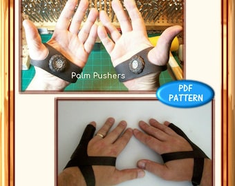 PATTERN - Stitching Glovelettes & Palm Pushers - Perfect Pairings - leather patterns - PDF download ONLY