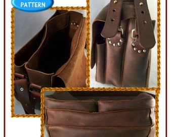 PATTERN - Carry-All Bag leathercraft pattern - PDF download ONLY