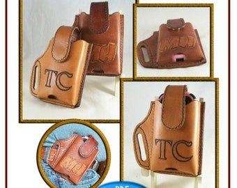 PATTERN - Smart Phone Holster pattern for leather- leathercraft pattern - PDF ONLY