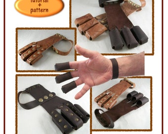 PATTERN - Archery Shooting Glove tutorial plus pattern - PDF instant download ONLY