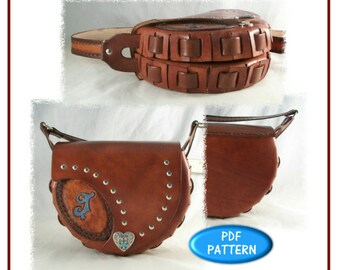 PATTERN - FairView Mother - Daughter handbag set - digital leathercraft pattern - download ONLY