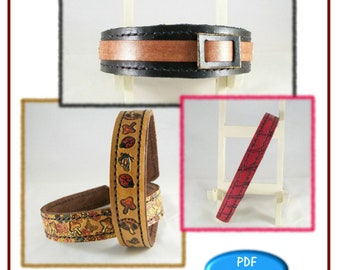 PATTERN - Leather Headband - leatherwork - PDF pattern download ONLY
