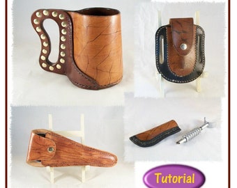 TUTORIAL - Simple Batik on Leather - PDF pictorial how-to for leathercraft - download ONLY