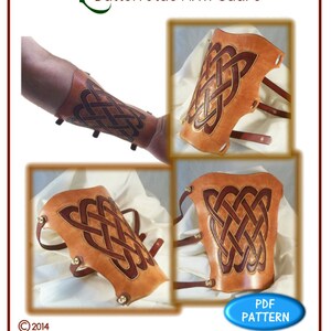 PATTERN - Button Stud Arm Guard - Leathercraft Pattern - Download - PDF ...