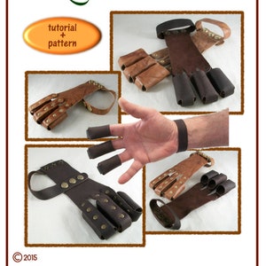 PATTERN - Archery Shooting Glove tutorial plus pattern - PDF instant download ONLY