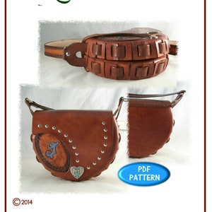 PATTERN - FairView Mother - Daughter handbag set - digital leathercraft pattern - download ONLY