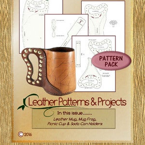 PATTERN - Leather Patterns and Projects - Volume 1, Issue 1 - PDF pattern download ONLY