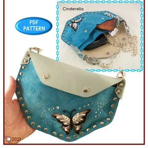 PATTERN - Bare Essentials IV - flat bag pattern for leather - instant download ONLY