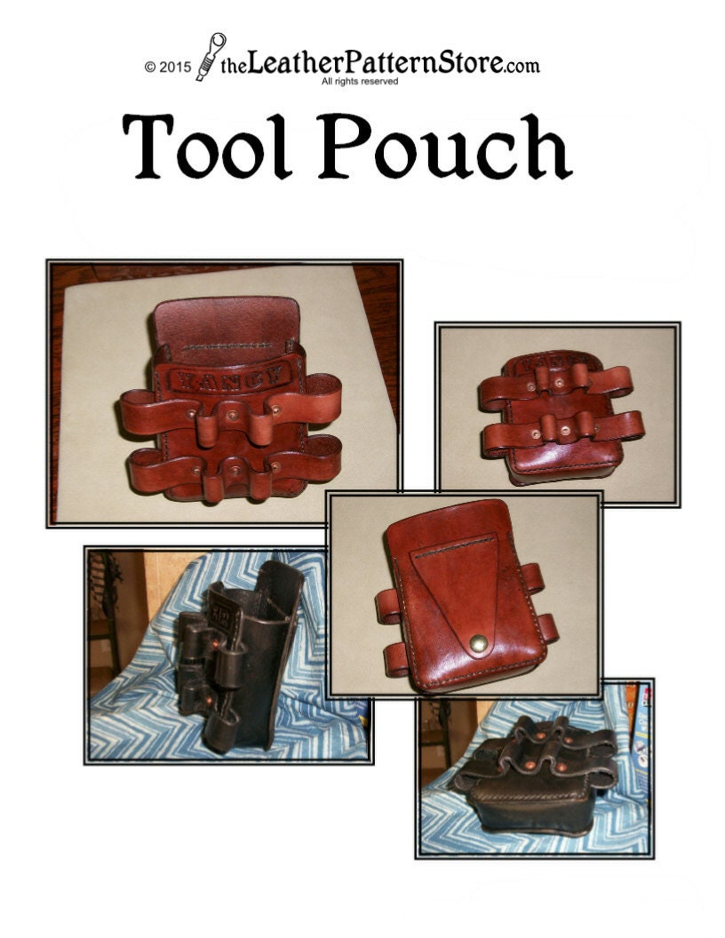 PATTERN Tool Pouch pattern for leather leathercraft PDF Etsy