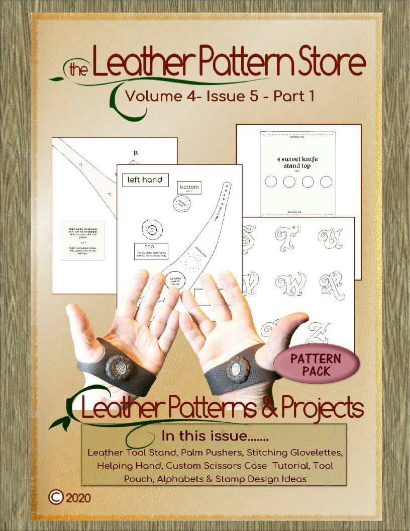 Leather Tooling Pattern Book- Vol 4