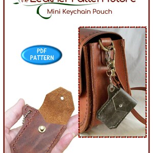PATTERN - Mini Keychain Pouch - Leather Pattern - Pdf Download ONLY - Etsy