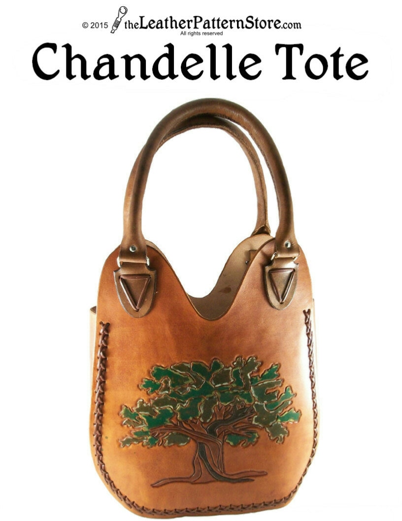 PATTERN Chandelle Tote Bag leather pattern download PDF | Etsy