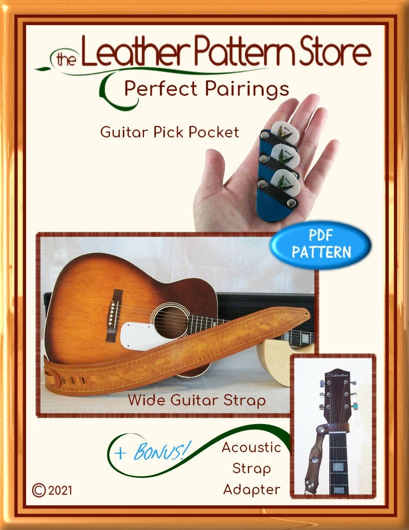 Porte-médiator pour guitare électrique qui s'ouvre Laser Ready Design SVG  PDF Personnaliser Glowforge Musicien Cadeau Pick Case Pic Holder Guitar  Player -  France
