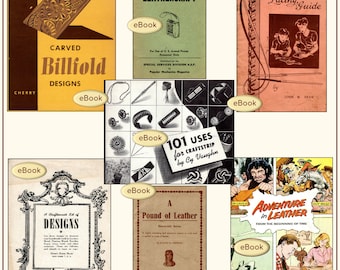 Leathercraft & Leatherwork eBooks - 52 eBooks in all! -  PDF download ONLY