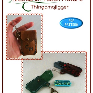 PATTERN - Mini Keychain Pouch - Leather Pattern - Pdf Download ONLY - Etsy