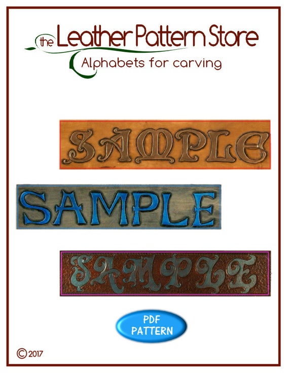 Pattern Alphabet Letter Sets Set Of 3 Alphabets For Etsy