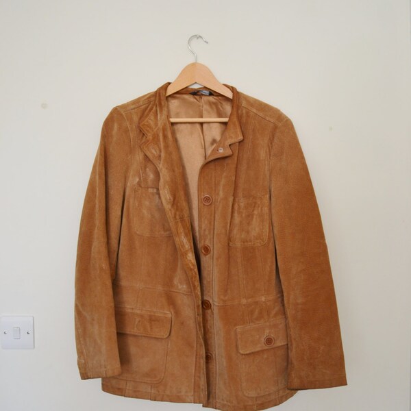 20% OFF SALE Mens Real Suede Vintage Parker Jacket