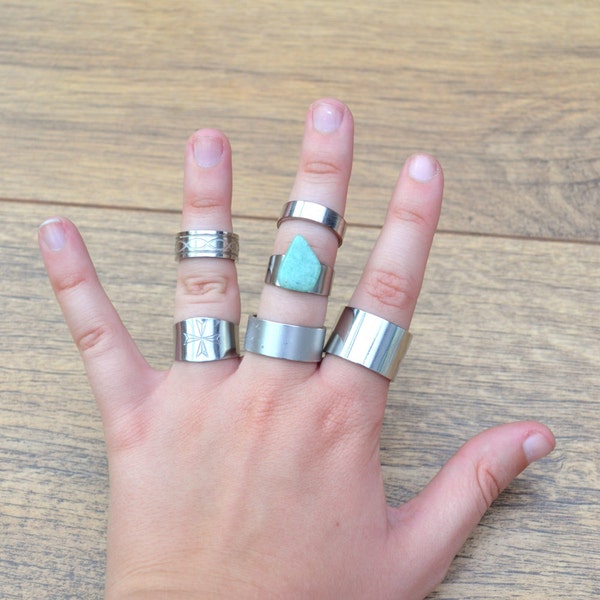 20% OFF SALE Set of 6 Rings