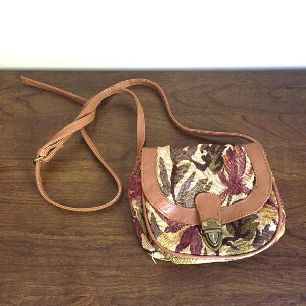 Vintage Floral Small Coin Shoulder Bag