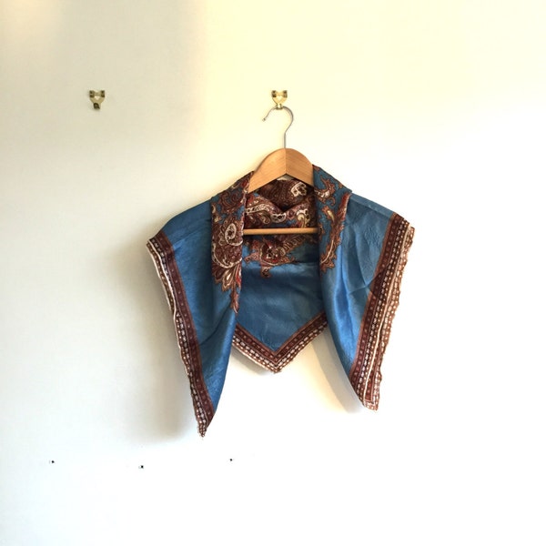 Vintage Patterned Silky Scarf