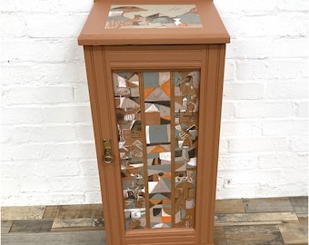 Supports Charity, Hand Painted Victorian Mahogany Pot Cupboard