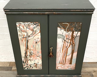 Hand Painted Antique Pigeon Hole Cabinet, Supports Charity