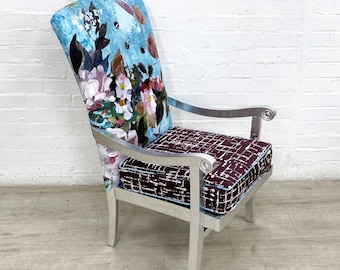 Supports Charity, Reupholstered Parker Knoll Armchair In Designers Guild Fabrics, Sustainable Home Decor