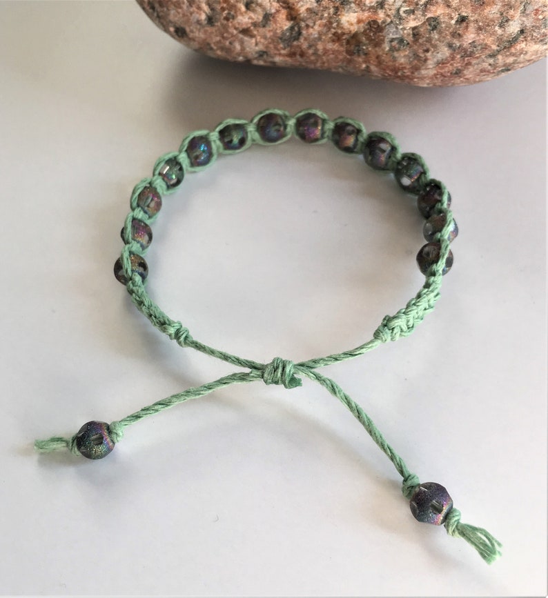 Adjustable Stackable Beaded Bracelet Etsy