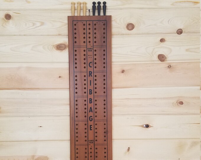 Large Drueke Cribbage Board Model 1010 Etsy