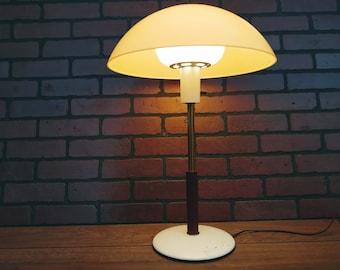 Mid Century Lightolier Gerald Thurston Desk Table Lamp with Wood Detail